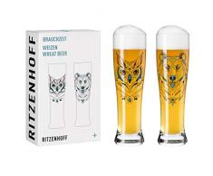 Ritzenhoff Tiempo de Costumbre #1 Vaso de Cerveza de Trigo, 646 milliliters, Glass, Multicolor