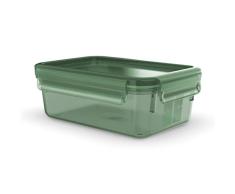 Emsa Clip&Close Eco - Recipiente HermÃ©tico PlÃ¡stico Rectangular 1 L, higiÃ©nico, no olores ni sabores, certificaciÃ³n oficial ISCC, 85% polipropileno eco, apto lavavajillas, hecho en Alemania