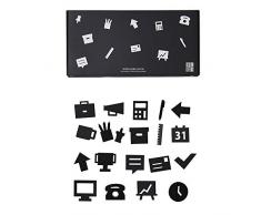 design letters Message Board Cartas de Pizarra, PMMA + ABS, Negro, Office Icons