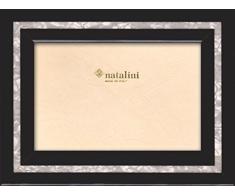 Natalini MPB Nero 10X15 Marco de Fotos con Soporte para Mesa, Tulipwood, Negro, 10 X 15 X 1,5