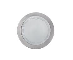 CristalRecord Downlight Redondo, 18 watts, Gris, 195 x 100 mm