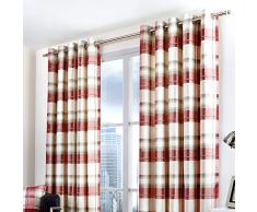 Dreams n Drapes 46 x 137,16 cm Balmoral a Cuadros con Forro Cortinas, Ruby