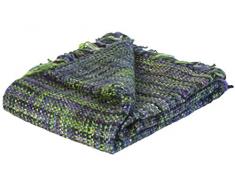 Jute & Co. Zanzibar Manta Tejido a Mano, 100% acrÃ­lico, Verde, Individual, 150Â x 125Â x 0.5Â cm