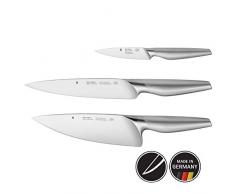 WMF Chefs Edition Juego de 3 Cuchillos con Hoja Insertada de Acero Templado Completamente Forjado