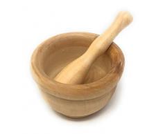 Mortero Madera DiÃ¡metro 13Â Cm con Mortero, 16Â Cm Cocina