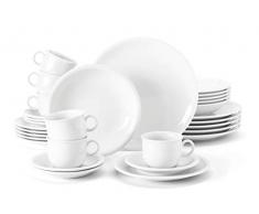 Seltmann Weiden 001.716175 Compact - Vajilla (30 Piezas), Color Blanco