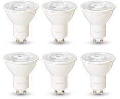 AmazonBasics Professional - Bombilla de foco LED GU10, equivalente a 35 W, luz blanco cálido, regulable - juego de 6