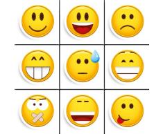 Eurographics MB-MAG1004 Smile - Imanes para pizarra magnética, diseño de emoticonos