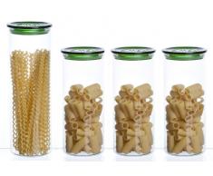Bohemia Cristal - Tarros para conservar alimentos (4 unidades)