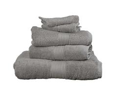 Sensei La Maison du Coton Juego de baÃ±o de 5 Piezas (1 Toalla de baÃ±o + 2 Toallas de baÃ±o + 2 Guantes) Luxury