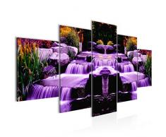 Runa Art 501751b - Cuadro de pared (200 x 100 cm, lienzo de fieltro, tamaÃ±o XXL, 5 piezas, fabricado en Alemania, listo para colgar), diseÃ±o de cascada