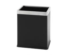 V-Part VB 650118 - Papelera de Doble Capa (10 litros), diseño Redondo, Color Negro