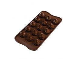 silikomart Molde De Silicona Choco Flame, Marron, 8 Ml X 15 Tot. 120 Ml