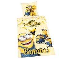Herding Juego de Cama de Minions, algodón, Amarillo, 200 x 135 cm