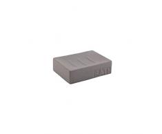 axentia Bath Jabonera, dolomita, Gris, 12 x 2,5 x 8,5 cm