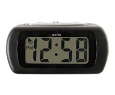 Acctim 12343 Auric Reloj con Alarma, Color Negro