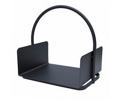 JVLÂ âÂ Conway Moderno Accesorio para Chimenea carbÃ³n diseÃ±o de Tronco, Acero, Negro, 41Â x 47Â x 30Â cm