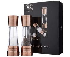 Cole & Mason H59418G Molinillo de Especias Bronce, Transparente - Molinillos de Especias (Bronce, Transparente, Cobre, AcrÃ­lico, 190 mm)