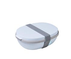 Mepal - Fiambrera Ellipse Duo - Lonchera & Adultos y Ensaladera & Llevar - Práctica Lunch Box & Almuerzo Saludable - Ideal & Sándwiches, Ensaladas y Sobras - 825 ml + 600 ml - 22 Nordic blue