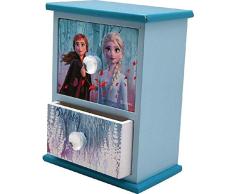Frozen Joyero de Madera Dos cajones 2 Organizadores de Joyas para Armario Almacenaje de Adornos Festivos ArtÃ­culos para el hogar Unisex Adulto, Multicolor (Multicolor), Ãºnica