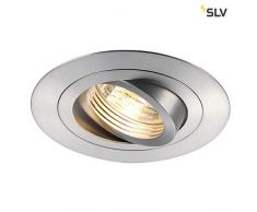 Slv new tria - Downlight xl circular gu10 50w aluminio cepillado