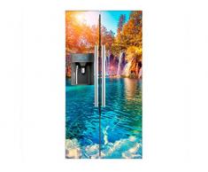 Oedim - Vinilo FrigorÃfico Americano Cascadas | 91x176cm | Varias Medidas | Pegatinas de Nevera Económicas y Elegantes | Vinilo Nevera