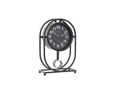 Reloj de Mesa de la Marca DKD Home Decor Cristal Negro Hierro (16.5 x 7 x 25 cm) (Referencia: S3026695)