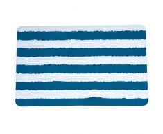 MSV Deauville Alfombra de baño, Tela, Azul Real, 80x50x3 cm