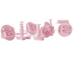 IBILI 793000 Cortapastas con EXPULSOR NUMEROS, Rosa, Centimeters