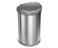 simplehuman ST2010 Papelera 45 L Otro Acero Inoxidable - Cubo de Basura (45 L, Otro, Acero Inoxidable, Acero Inoxidable, Sensor, De plástico)