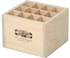 Koh-I-Noor Caja de almacenamiento cuadrada de madera para bolÃgrafos/lápices mecánicos/pinceles