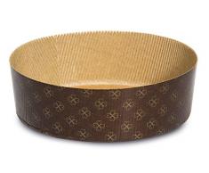 Guardini, Monouso, 3 Moldes bajos para pan Dulce Ã 19cm (capacidad de hasta 750gr. de masa). Material: Papel de Horno, Color Beige.