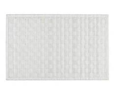 WENKO Alfombra para baÃ±era Adria blanco - parte inferior antideslizante, Polipropileno, 80 x 50 cm, Blanco