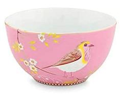 Pip Studio 51,003,007 - Cuencos para cereales, porcelana, color rosa