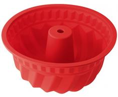 Dr. Oetker Flexxibel Hornear Redondo Platinum Rojo resiste-40ÂºC a 230ÂºC, 22x12cm, 1ud. Molde Bundt, Silicona, 22 cm