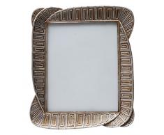 Burkina Home Decor 1636196 Marco de Fotos, Resina, Plata, 18 x 23 x 2cm