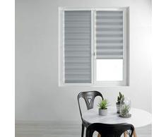 Estor dintÃ©rieur 1950033 - Estor Enrollable de dÃ­a y Noche, poliÃ©ster, Gris, 45 x 180 cm