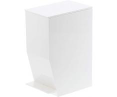 Gerson Papelera de baÃ±o, plÃ¡stico, Blanco, 19Â x 12Â x 27,5Â cm