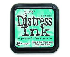 Ranger Tim Holtz Distress Peacock Feathers - Almohadilla de Tinta, Color Turquesa