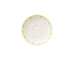 Villeroy & Boch Spring Awakening Plato Taza CafÃ©, Porcelana, Amarillo/Multicolor, 14 cm