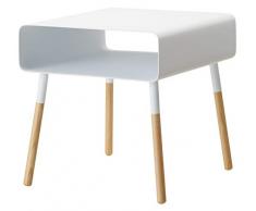 Yamazaki Liso Mesa Auxiliar, Madera, Blanco, Talla Ãºnica