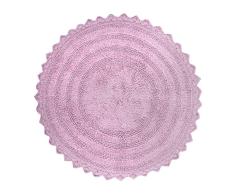 DII CAMZ37152 Oceanique Lavable a máquina, 100% algodón, Redonda, Suave y Absorbente, Colocar Cerca del tocador, bañera o Ducha, 28 Pulgadas de diámetro, Malva