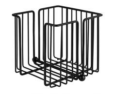 Servilletero APS Urban, dispensador de servilletas de metal cromado, servilletero para servilletas de 1/4 de pliegue, incl. pesos, 19 x 19 cm, 18 cm de altura, para 150 servilletas
