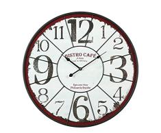 RELOJ DE PARED BISTRO CAFÃ 60 CM DIÃMETRO