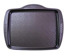 Pyrex Bandeja Horno 35X27Cm Asimetria, Acero, Negro, 2.14 cm