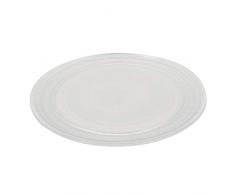 TECNHOGAR 245 mm Plato de microondas Liso, Transparente Grabado