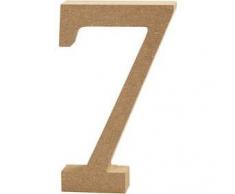 Creativ Company Escultura Decorativa con Forma de Letra A, en Tablero de Densidad Media, marrón, Madera, marrón, 8 x 2 x 13 cm