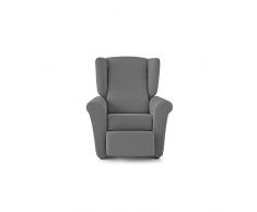 Eiffel Textile Rennes Funda Sofá Algodón Gris 55 x 195 x 2 cm Sillón Relax