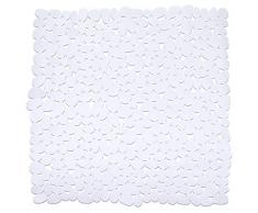 Wenko Paradise Esterilla para Ducha Antideslizante, Blanco, 54x54x3 cm