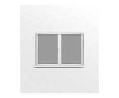 Soleil docre Par de Mini visillos 60x90 cm Panama Gris Claro